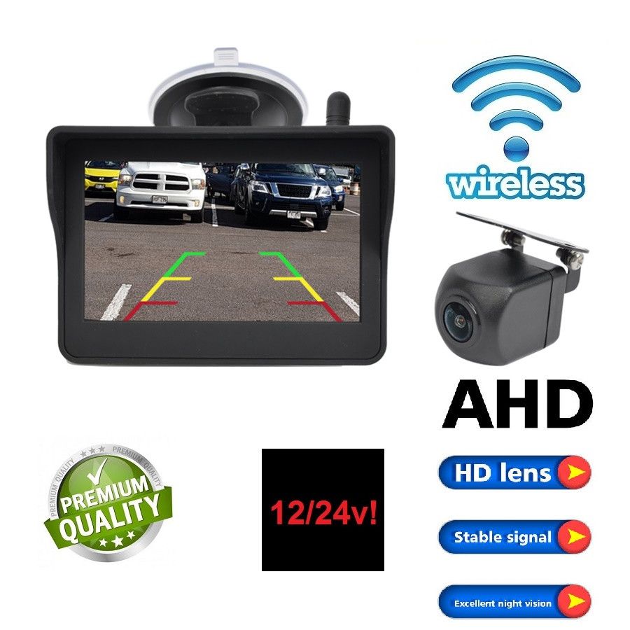 AHD WIRELESS SET - UNIVERZALNA PARKING KAMERA + MONITOR 5" (12.7cm.) Beograd Zemun